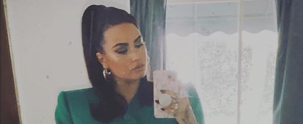 Demi Lovato's Green Blazer Dress From Instagram
