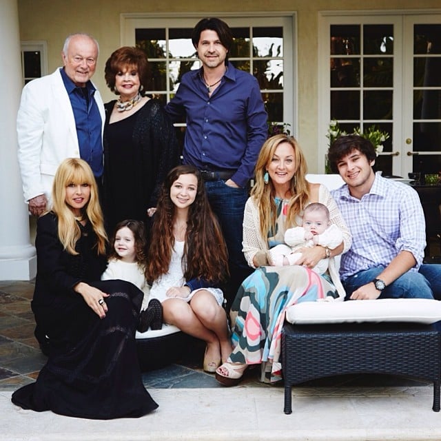 On Saturday, Rachel Zoe wore black in a portrait with her family, including husband Rodger Berman and their sons, Skyler and Kaius.
Source: Instagram user rachelzoe