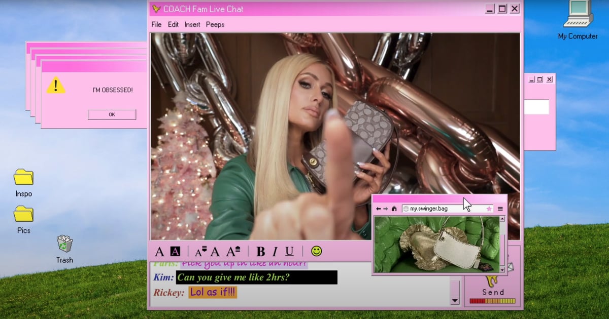 Coach’s Holiday Campaign Stars Paris Hilton and Old School Instant Messenger – So Yeah, That’s Hot