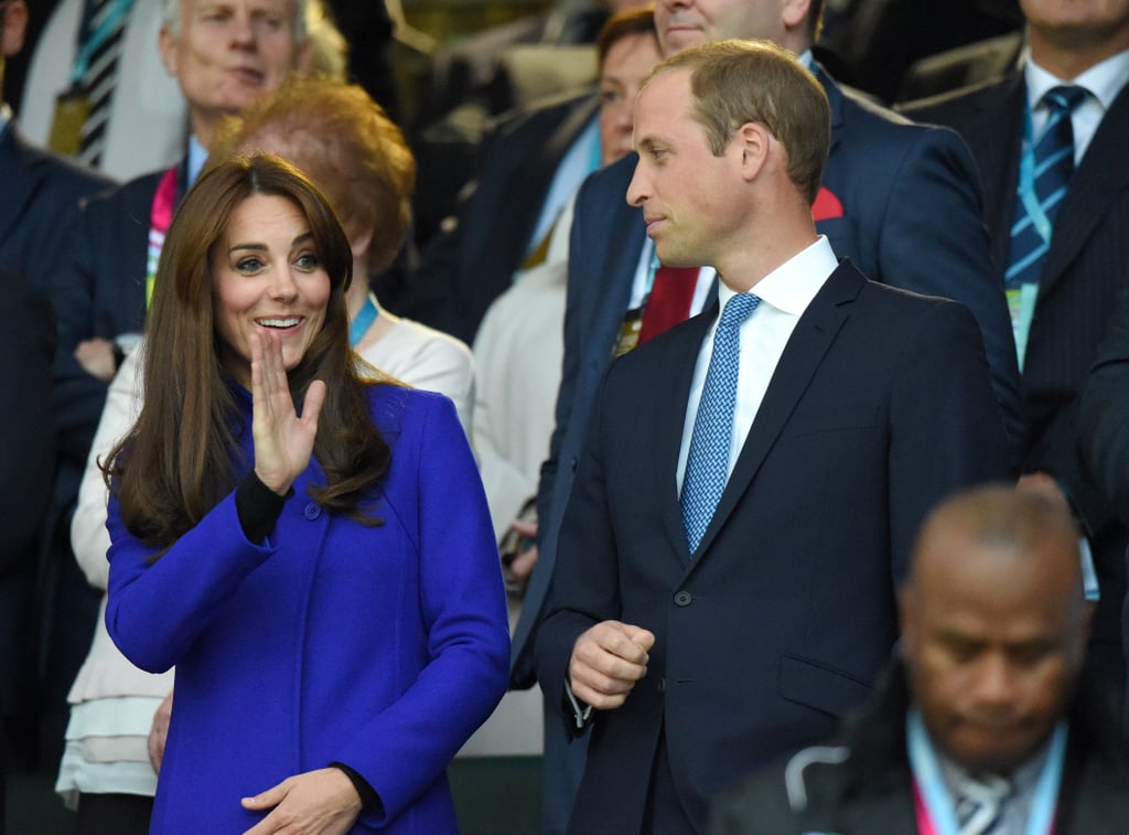 Prince William and Kate Middleton at Rugby World Cup 2015