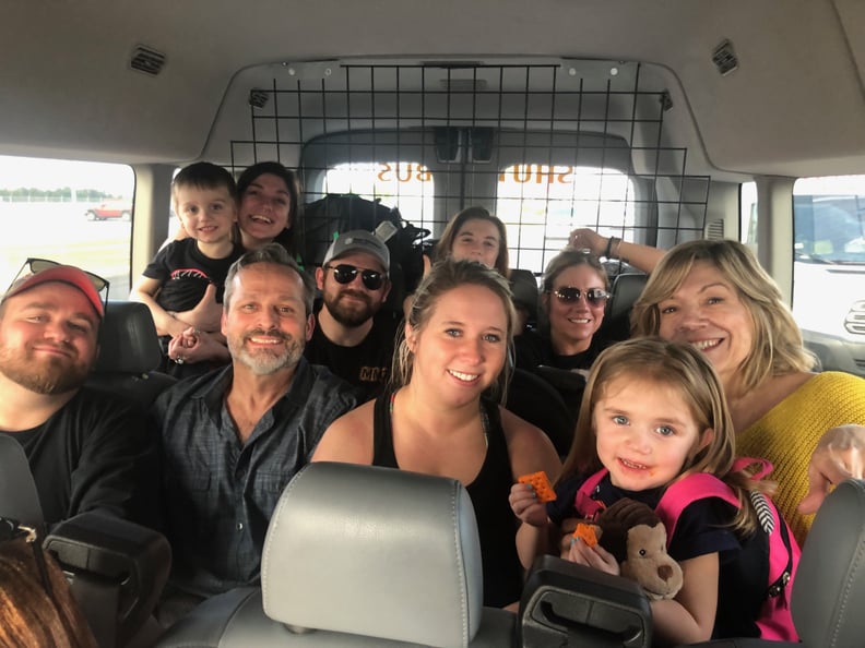 Family in Shuttle Bus