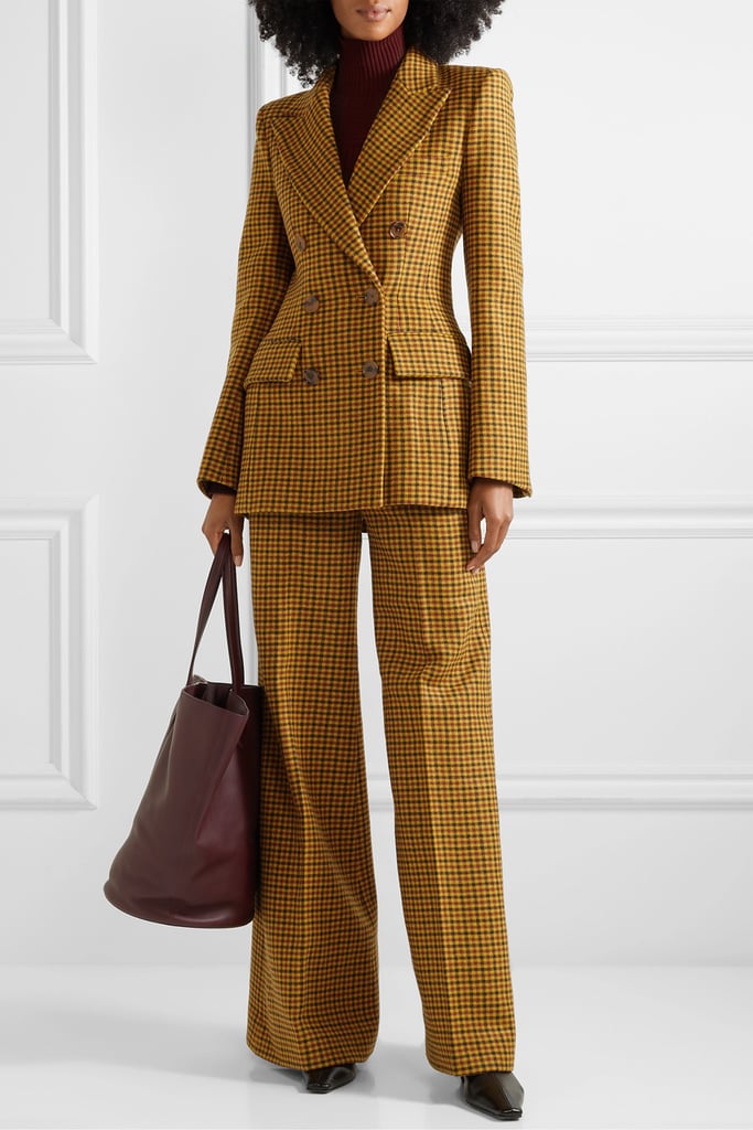 Khaite Darla Checked Wool Blazer