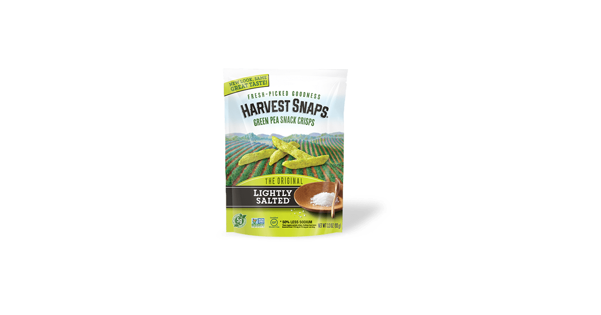 Harvest Snaps Green Pea Snack Crisps Healthy Snacks For a Road Trip