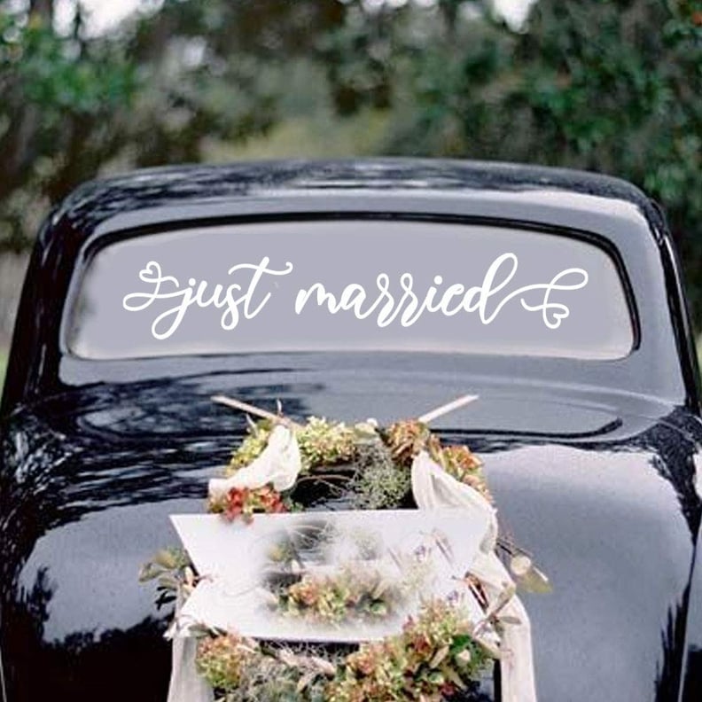 For Your Car: Just Married Car Decal