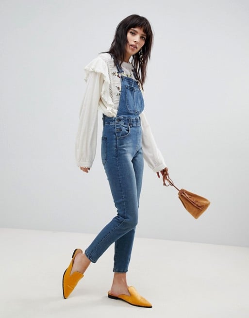 Free People Slim Denim Overalls | This 