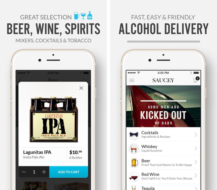 Saucey Alcohol Delivery Apps POPSUGAR Tech Photo 3