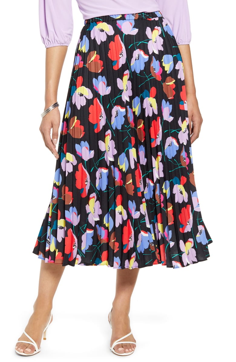 Halogen® Pleated Midi Skirt