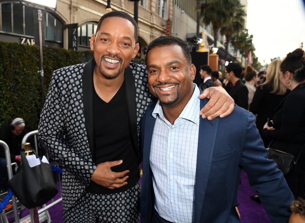 Will Smith and Alfonso Ribeiro at the Aladdin Premiere 2019