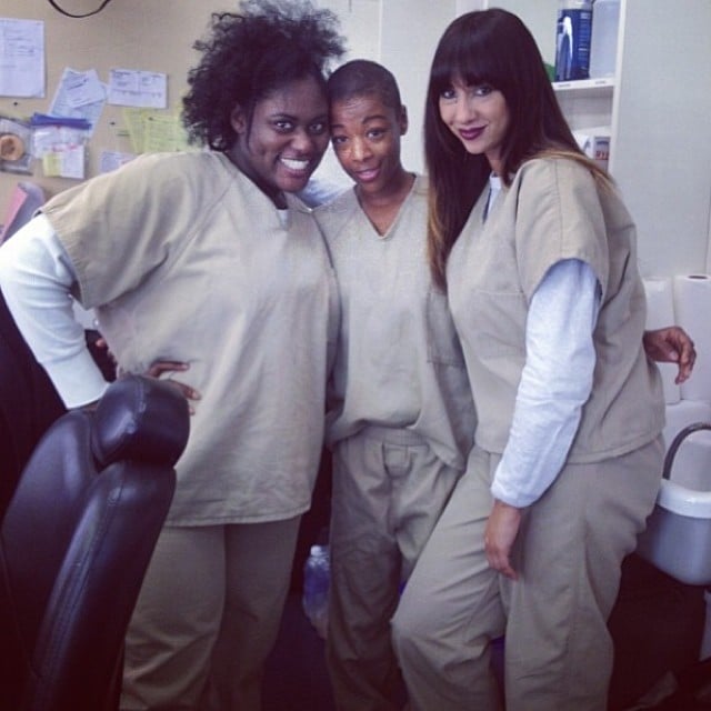 They're baaack! Brooks, Samira Wiley, and Jackie Cruz are all smiles.
Source: Instagram user oitnb