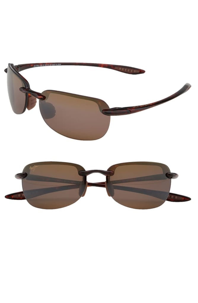 Maui Jim Sandy Beach 55mm Polarized Semi Rimless Sunglasses