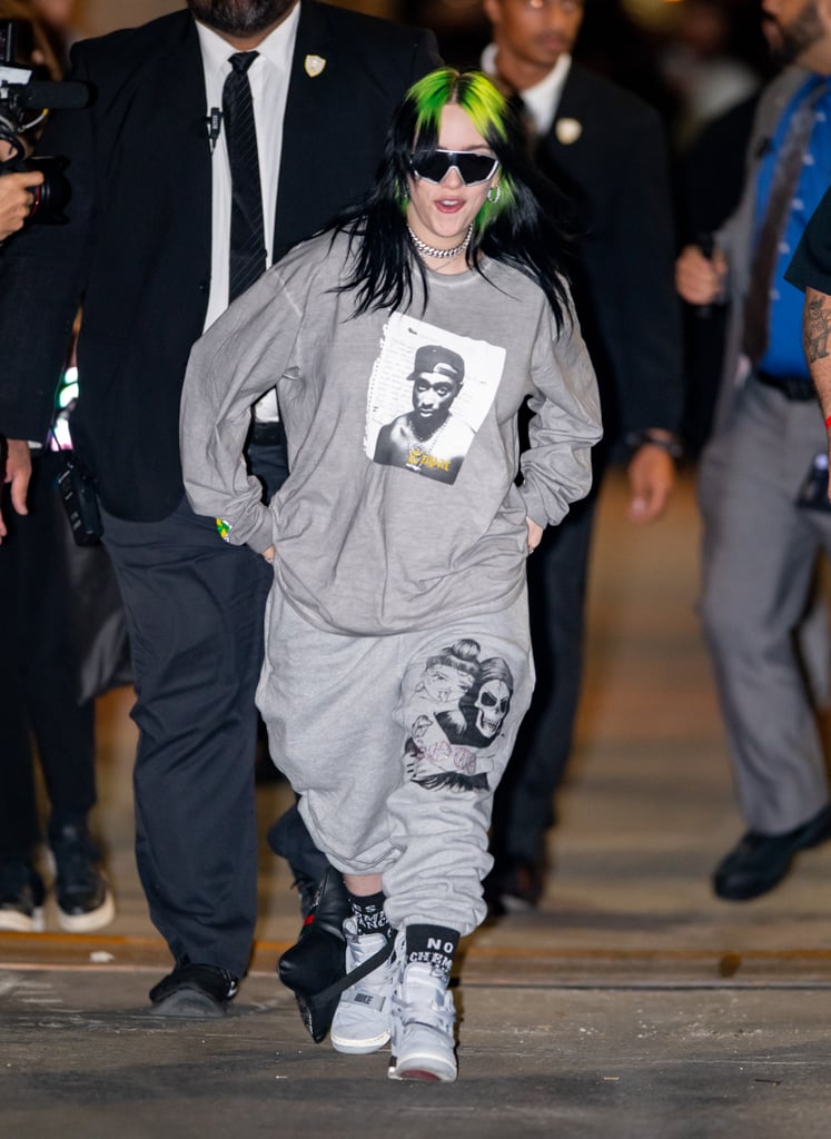 Billie Eilish Wears a Gucci Pillow Around Her Ankle