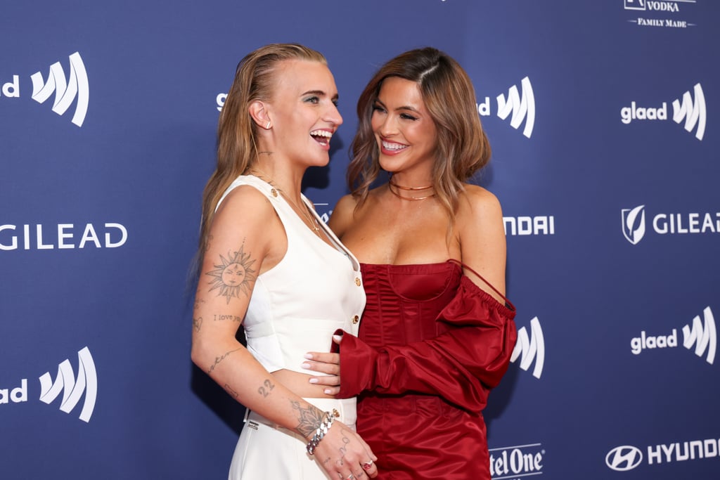 Chrishell Stause and G Flip at the GLAAD Awards