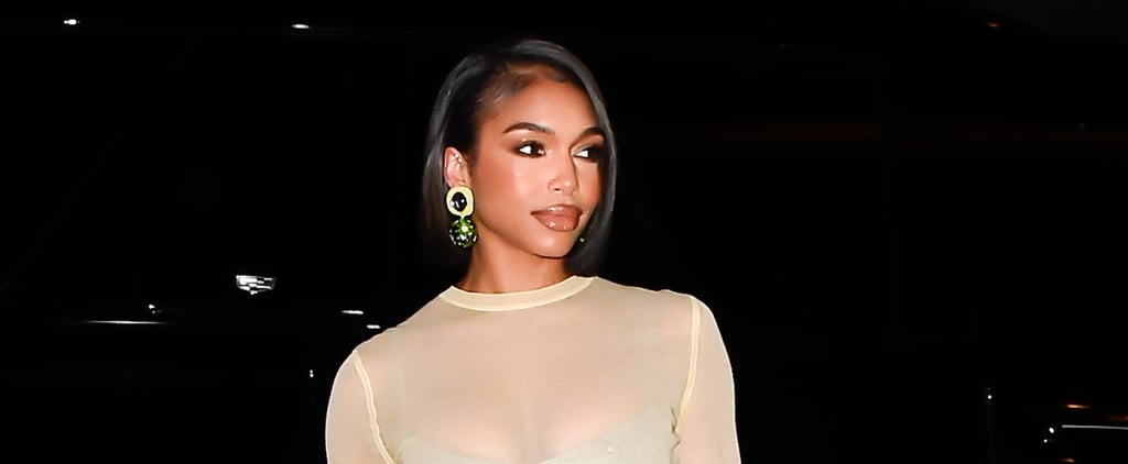 Lori Harvey's Sheer Top & Skirt at Tory Burch Fall 2023