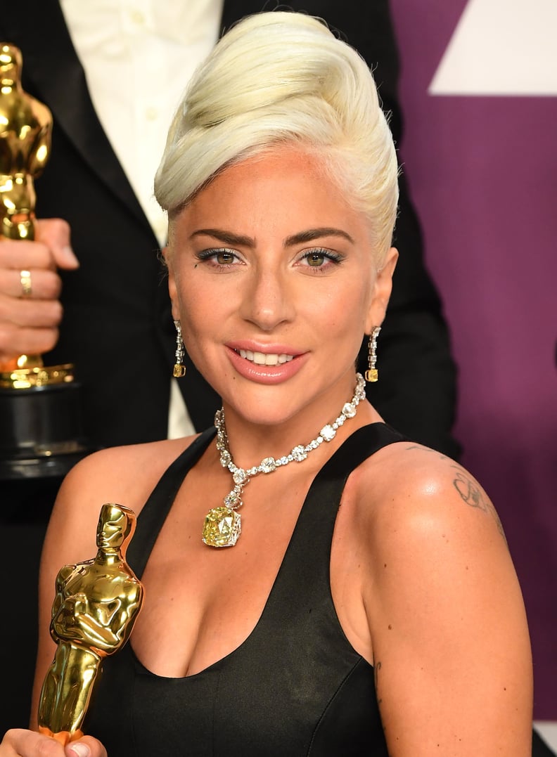 HOLLYWOOD, CALIFORNIA - FEBRUARY 24: Lady Gaga poses at the 91st Annual Academy Awards at Hollywood and Highland on February 24, 2019 in Hollywood, California. (Photo by Steve Granitz/WireImage )