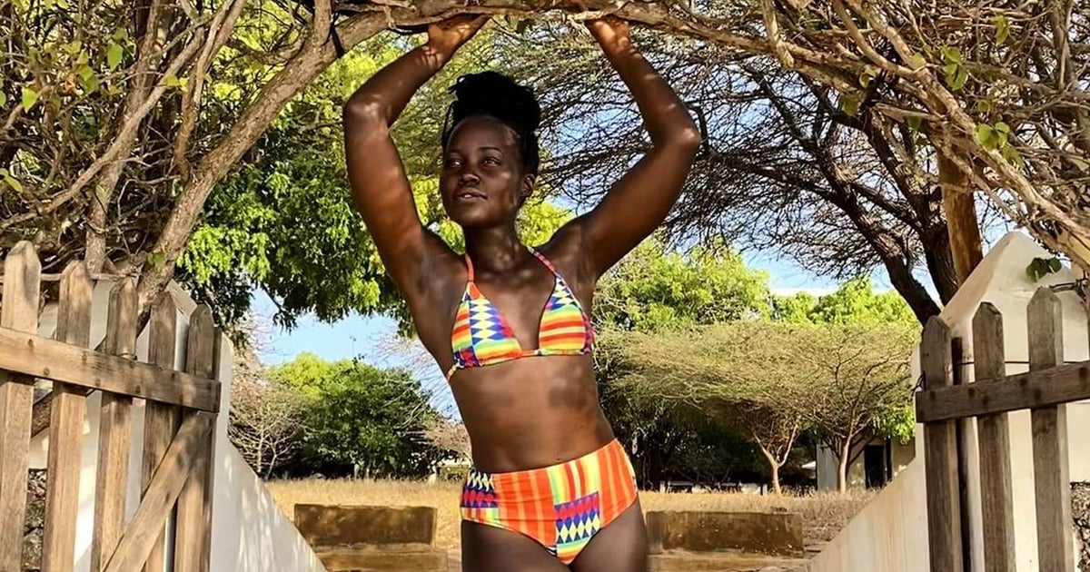 Lupita Nyong’o Springs Into Swimsuit Season Wearing a Colorful Bikini With a Special Message