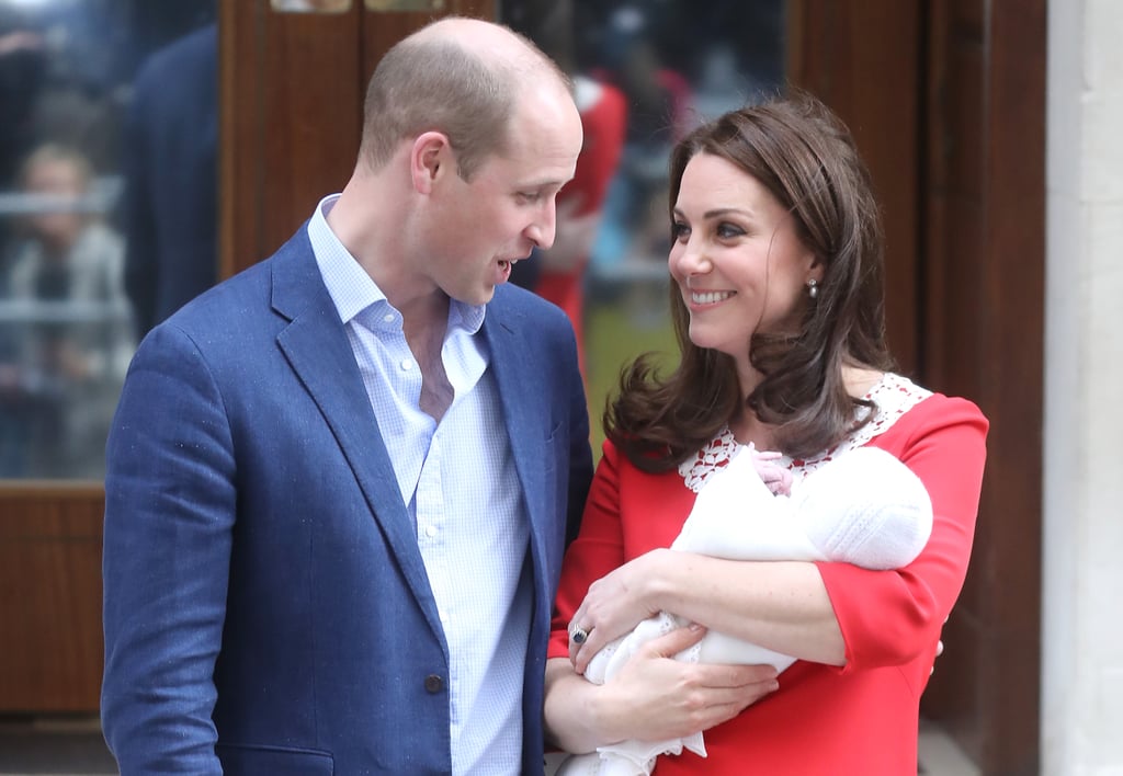 William could barely contain his excitement during the birth of Louis in April.