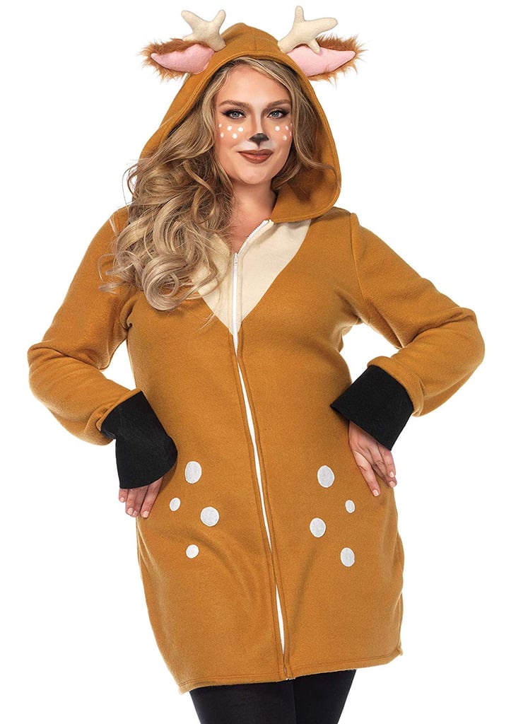 Women's Hooded Cosy Fawn Halloween Costume