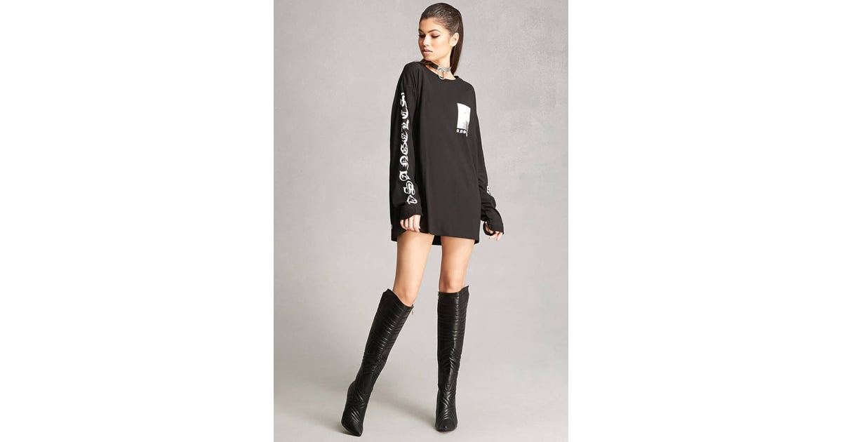 Forever 21 KneeHigh Boots Kendall Jenner's Powerpuff Girl Halloween