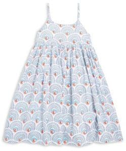 Roller Rabbit Sunny Peacock-Print Pleated Dress ($65)