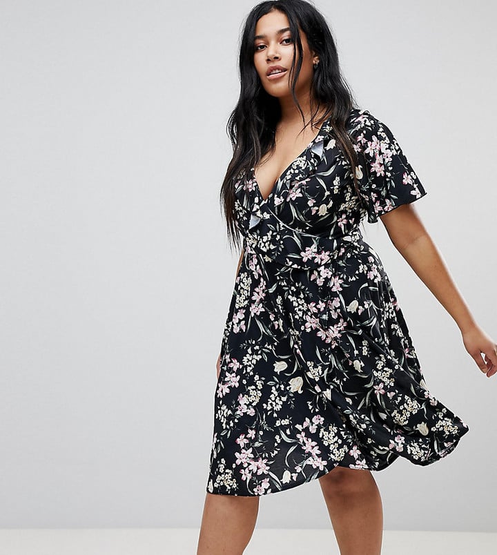 Missguided Plus Floral Midi Dress