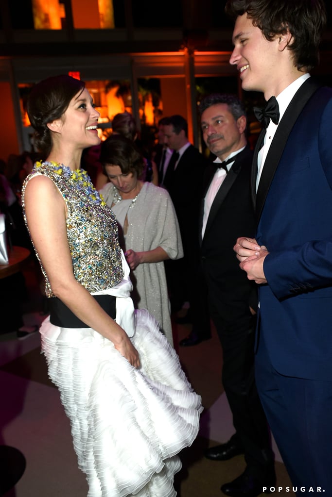 Marion Cotillard and Ansel Elgort Marion Cotillard and Ansel Elgort
