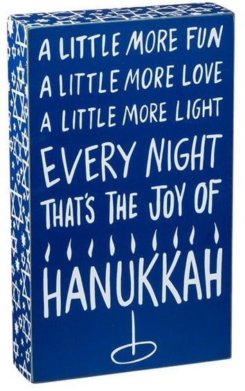 "A Little More Light" Box Sign ($25)