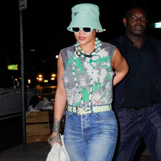 Rihanna's Green Prada Bucket Hat With A$AP Rocky on Date