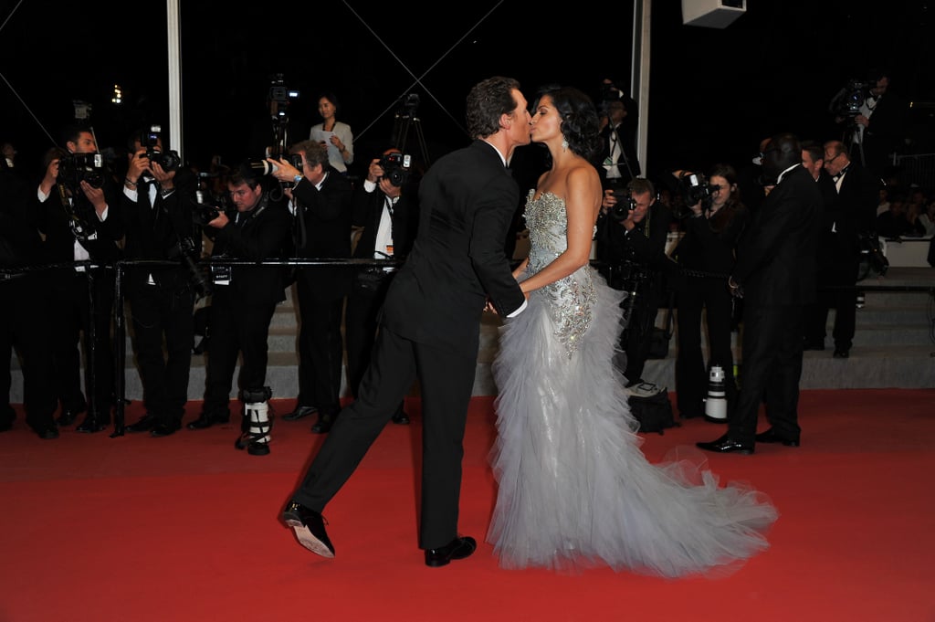 The couple stopped for a kiss at the Cannes Film Festival premiere of Mud in May 2012.