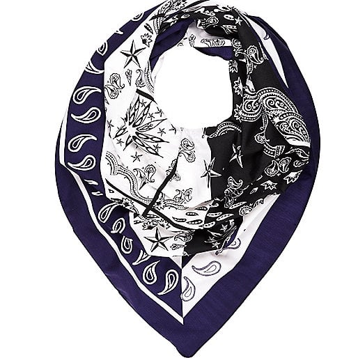 River Island Mixed-Print Square Scarf