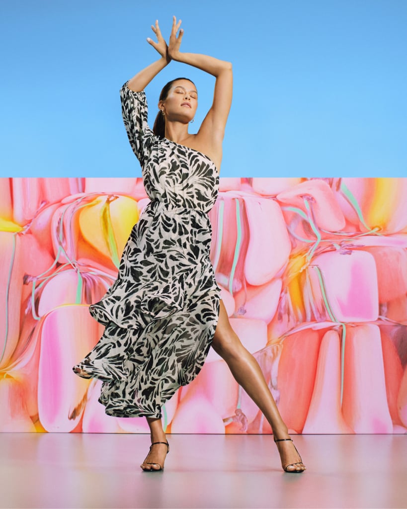 Alexis For Target Botanical One Shoulder Ruffle Dress New Target