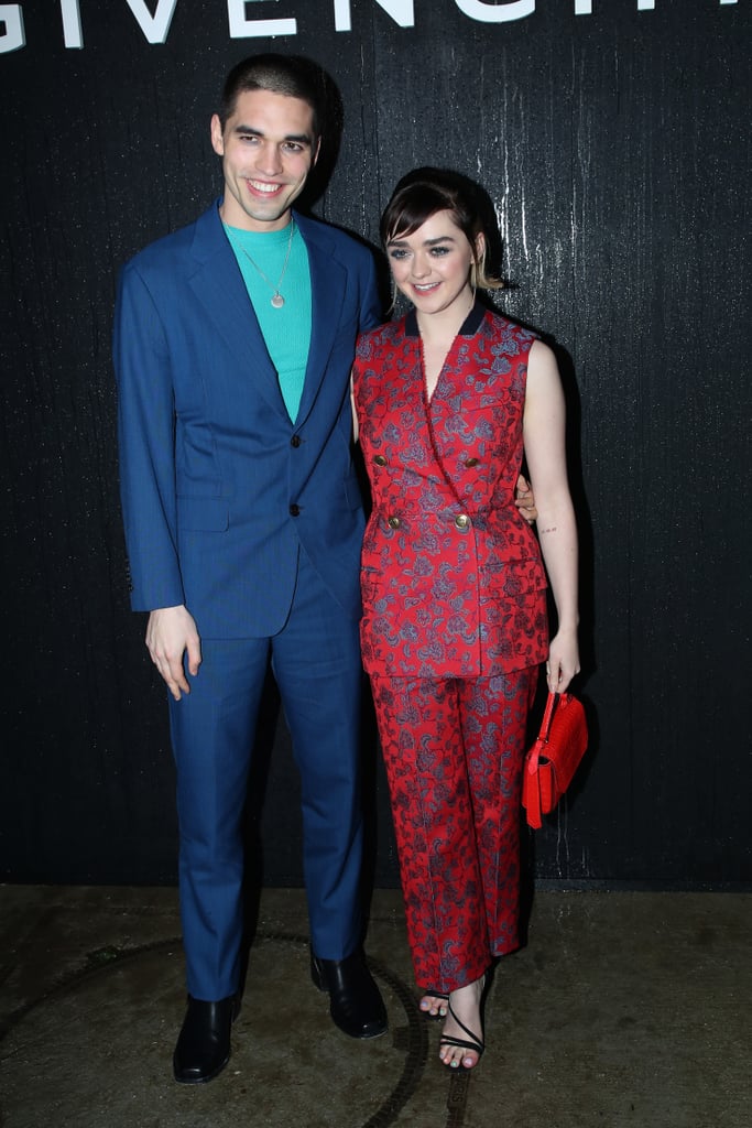 Maisie Williams and Reuben Selby at the Givenchy Fall 2020 Show