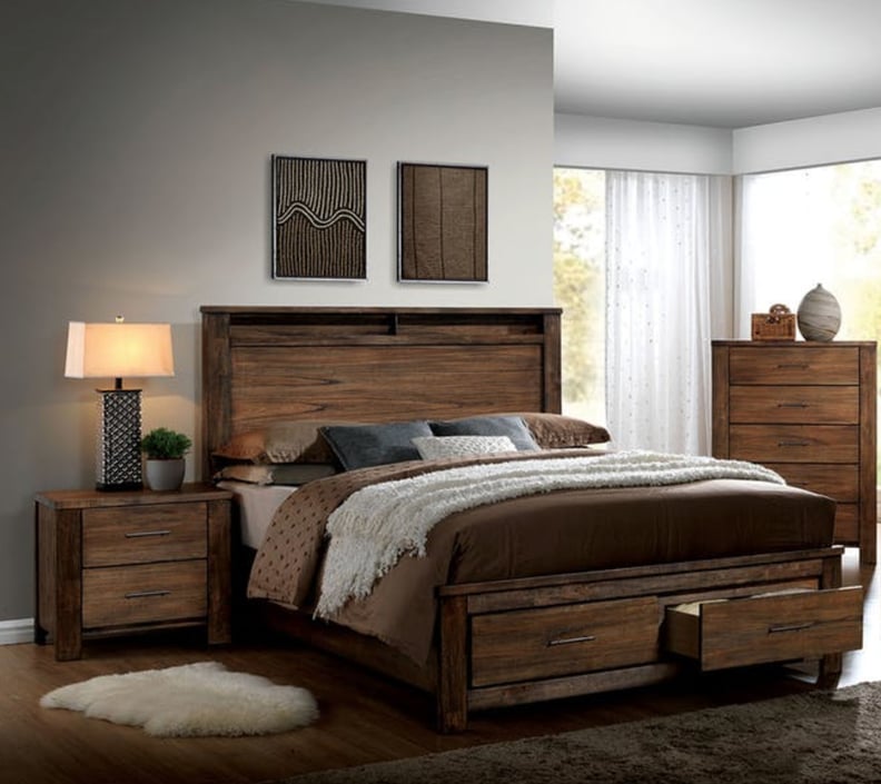 Furniture of America Nangetti Rustic 2-Piece Queen Bedroom Set