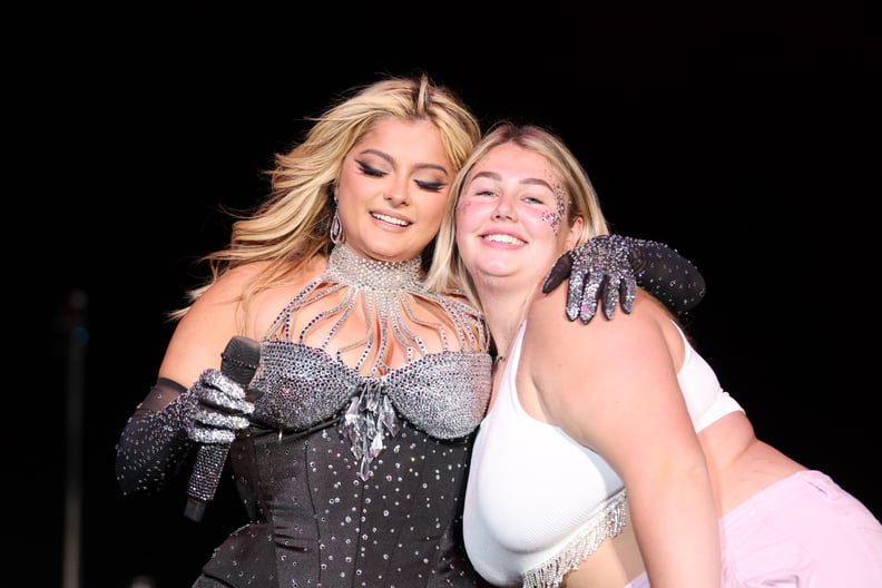 Bebe Rexha and a Fan at Life Is Beautiful 2023