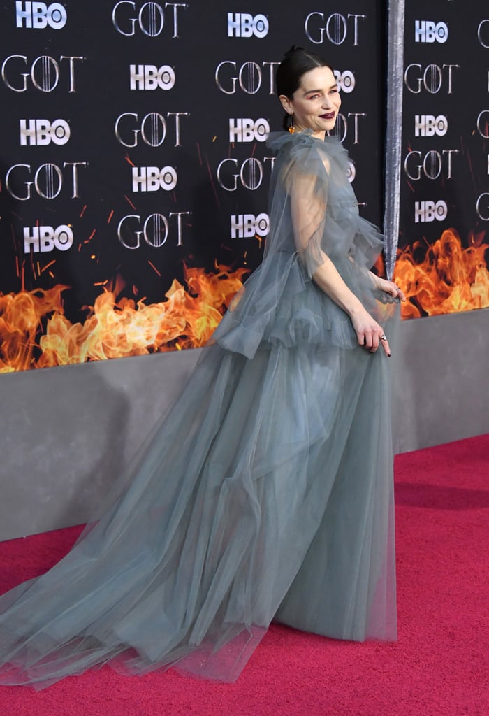 Emilia Clarke Valentino Gown Game of Thrones Premiere