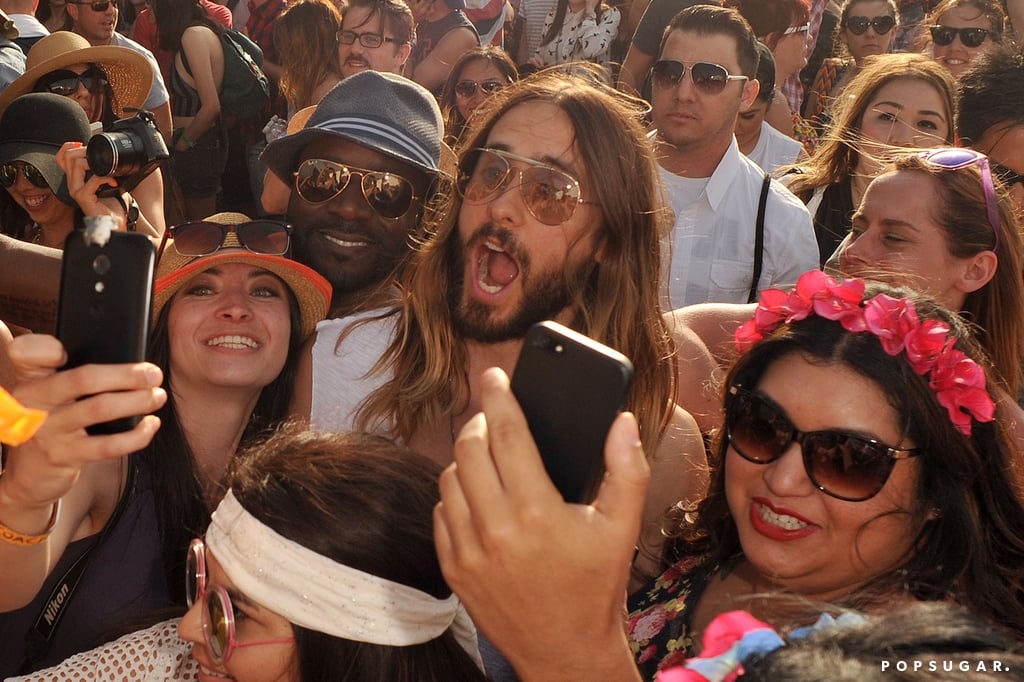 Jared Leto was one of several stars at Coachella last weekend.