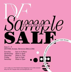 Dvf sample sale online clearance