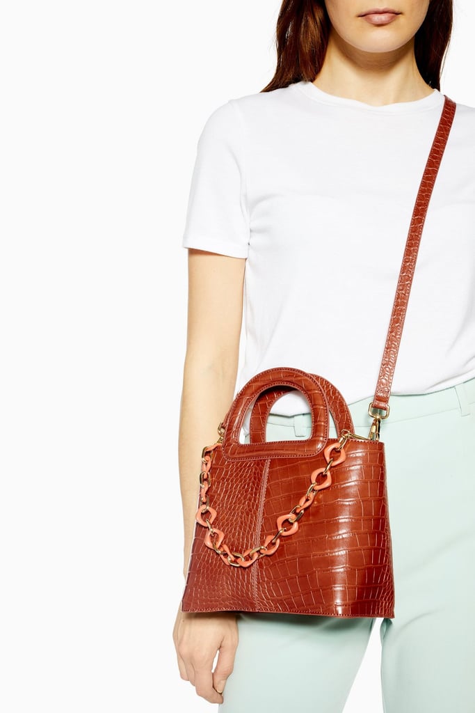 Topshop Tia Crocodile Grab Bag