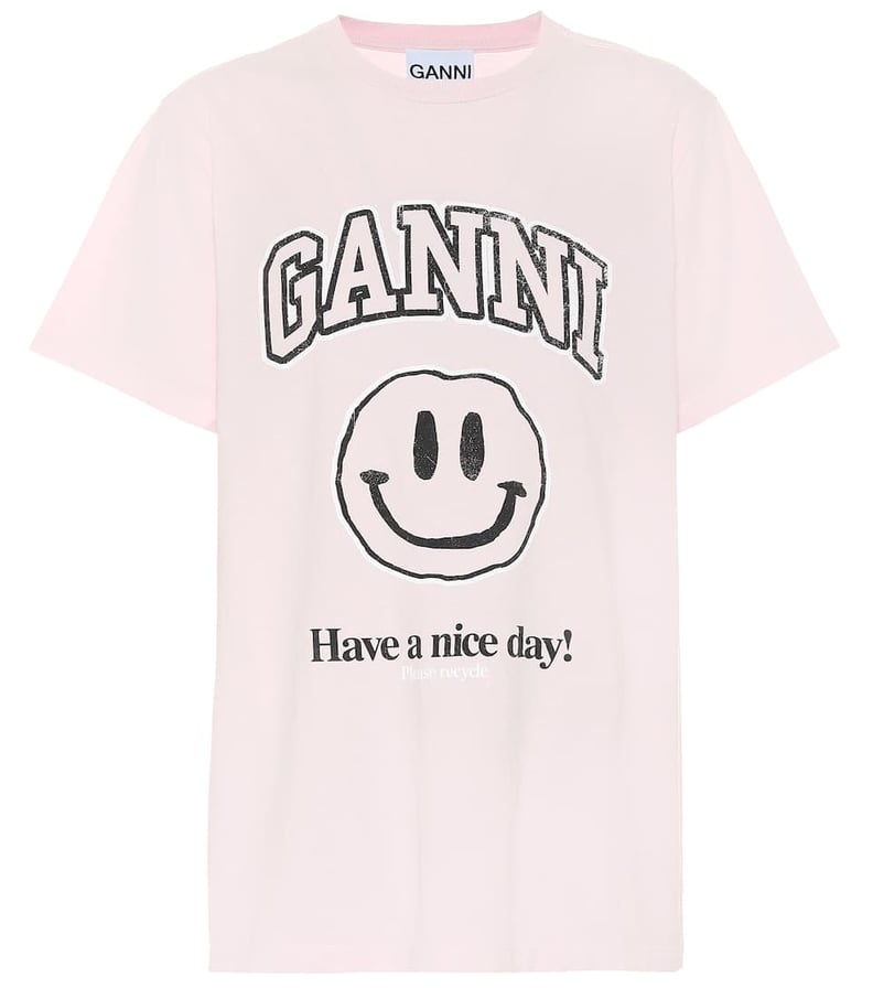 Ganni Logo organic-cotton T-shirt