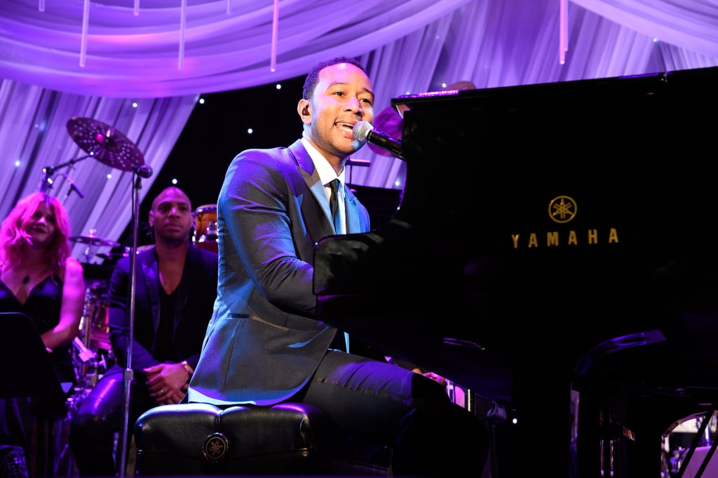 John Legend performed at Clive Davis's gala.