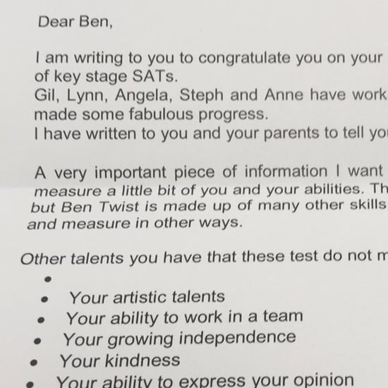 Teacher Writes Letter About Failed Test to Boy With Autism
