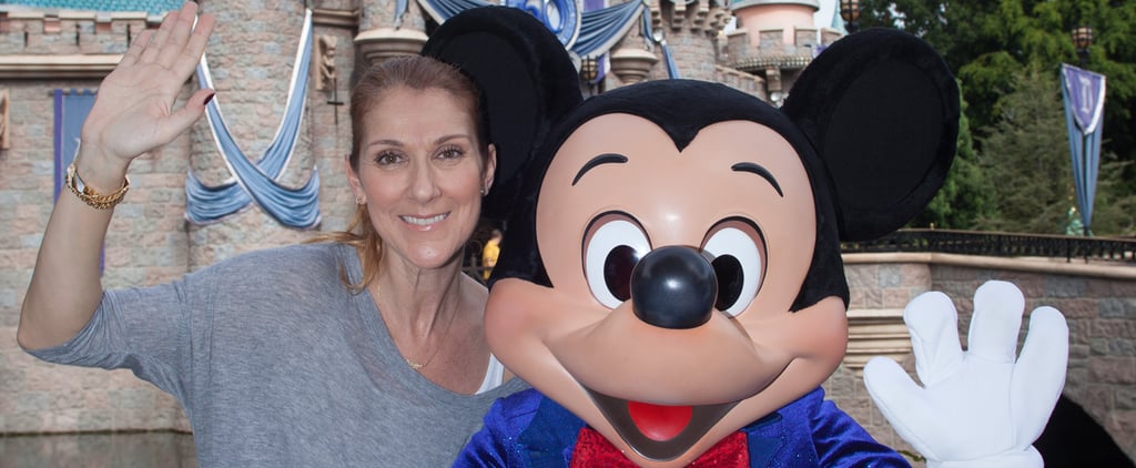 Celine Dion With Twin Boys at Disneyland