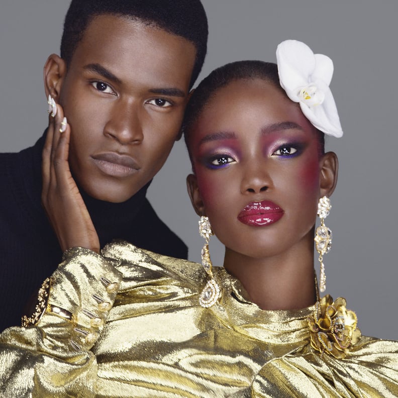 Leon Dame and Maty Fall Diba in the Pat McGrath Labs Dark Star Mascara Campaign