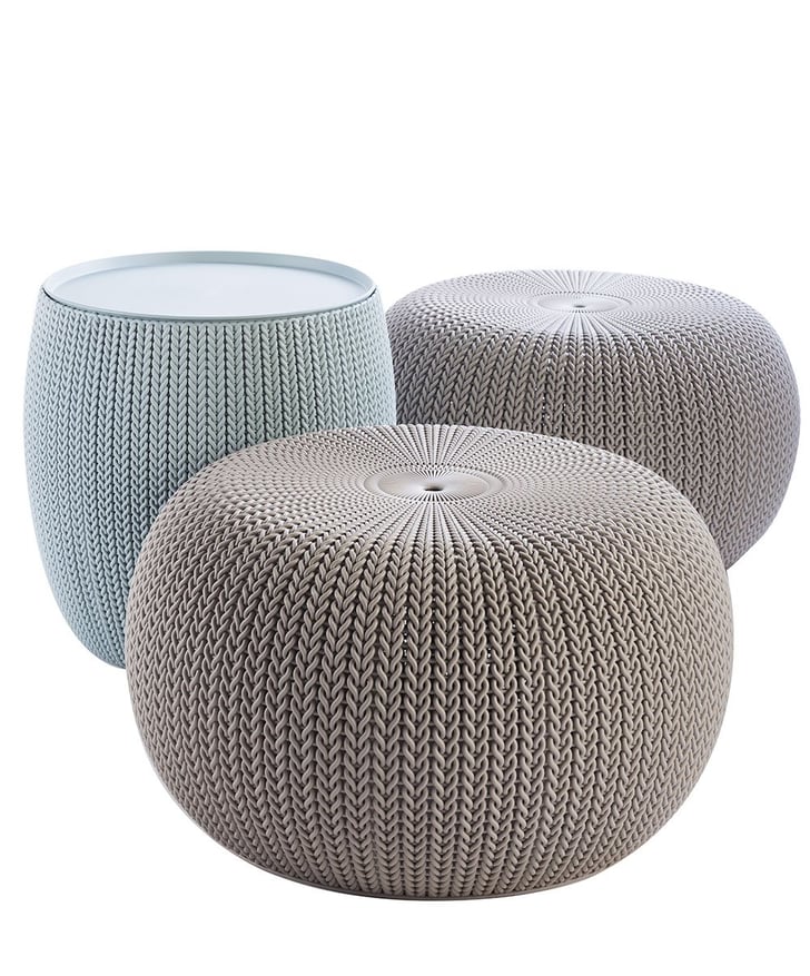 Keter Urban Knit Pouf Set Best Patio Furniture 2019 POPSUGAR Home UK Photo 18