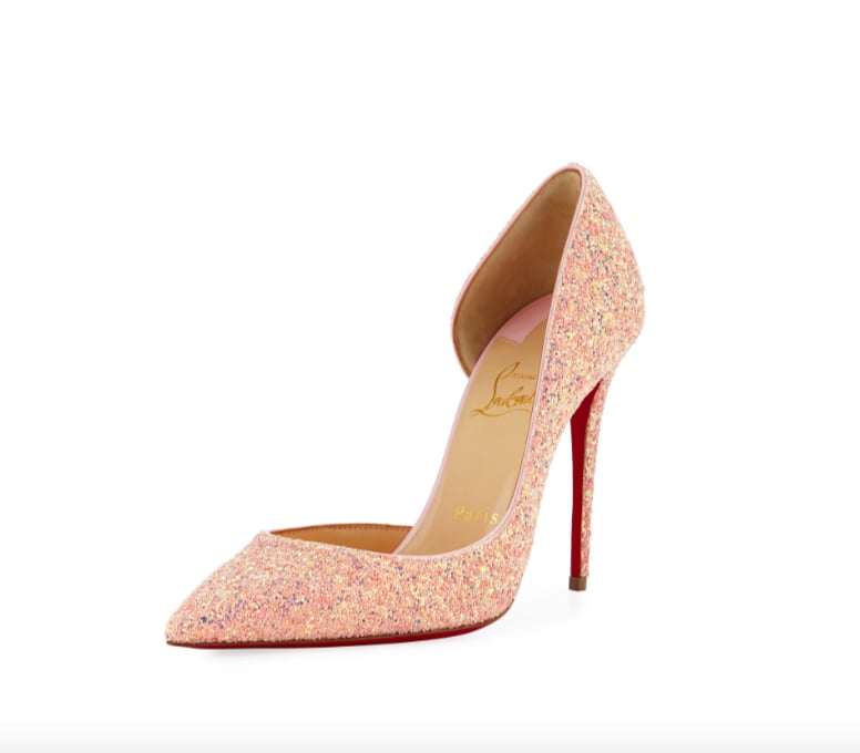 Christian Louboutin Iriza Glittered Red Sole Pump