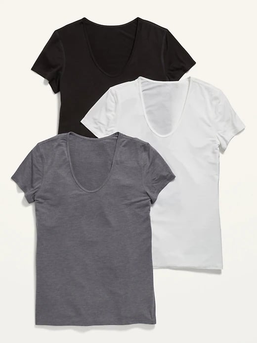 Old Navy UltraLite All-Day Scoop-Neck Performance Tee 3-Pack