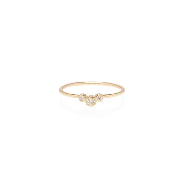 Zoë Chicco 14k Small Graduated Bezel Diamond Ring