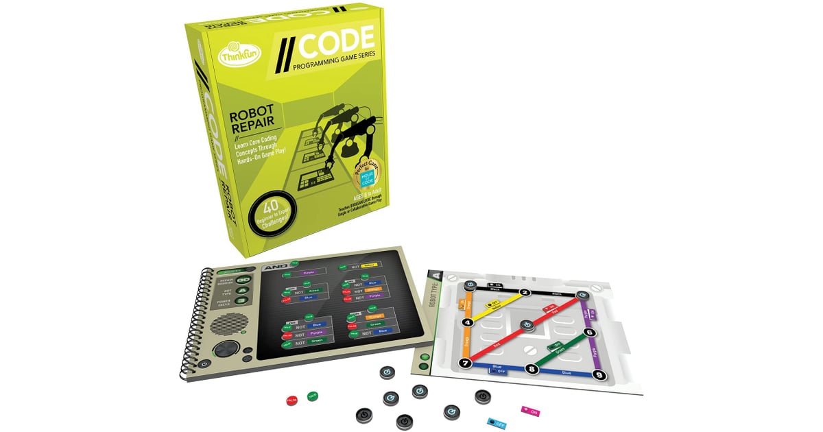 Think Fun Robot Repair Coding Board Game | Toys and Games That Teach ...