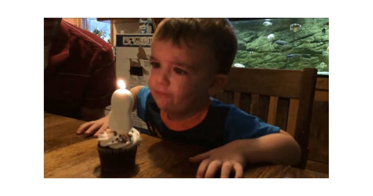 Kid Is Terrible at Blowing Out Candles POPSUGAR Family
