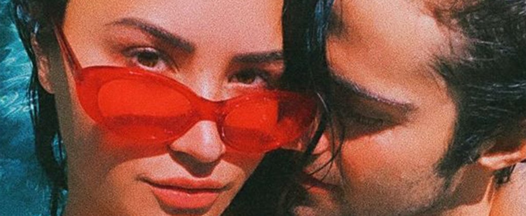 Demi Lovato Wears a One-Piece Swimsuit With Max Ehrich