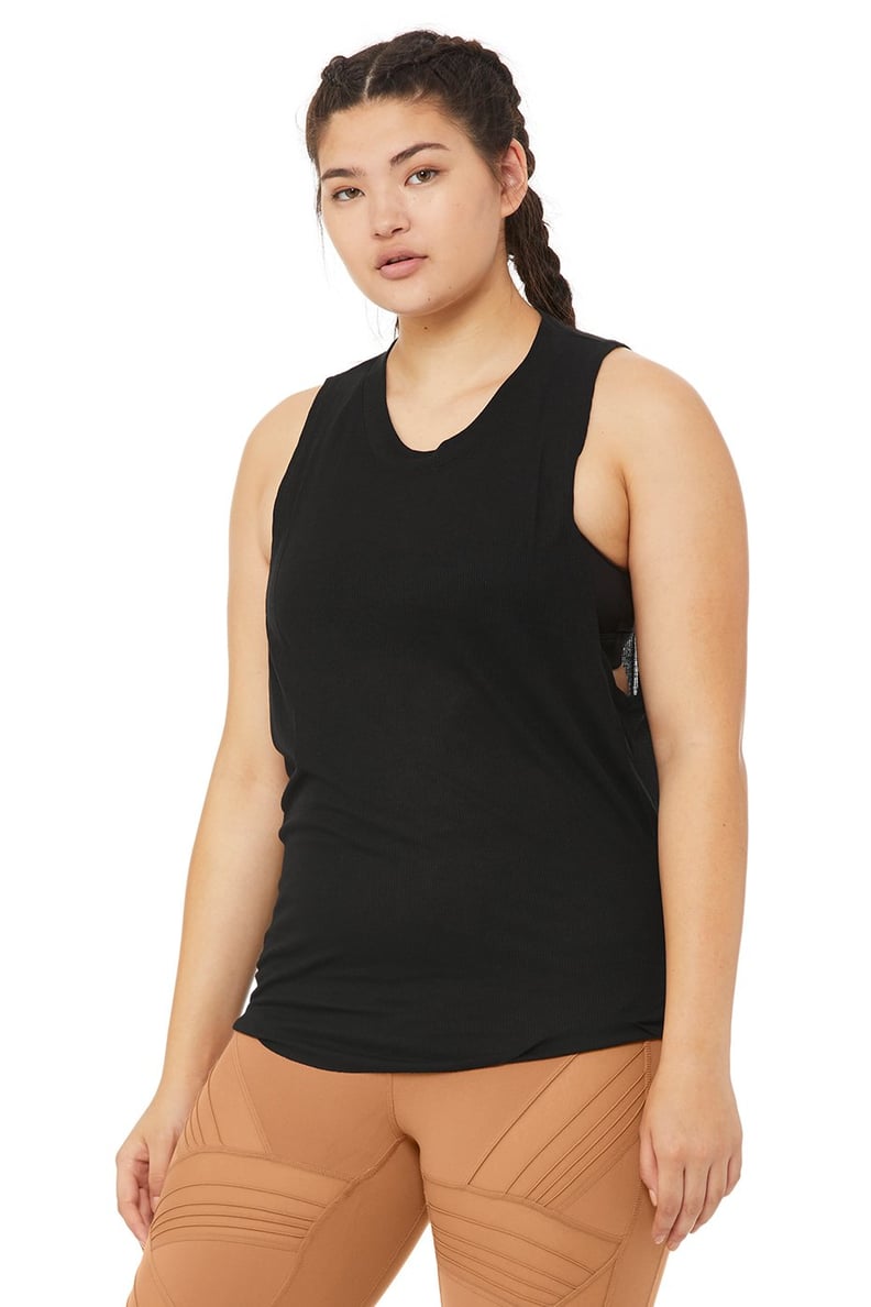 Admire Tank Top in Black by Alo Yoga  Alo yoga, Performance tops, Womens  yoga tops